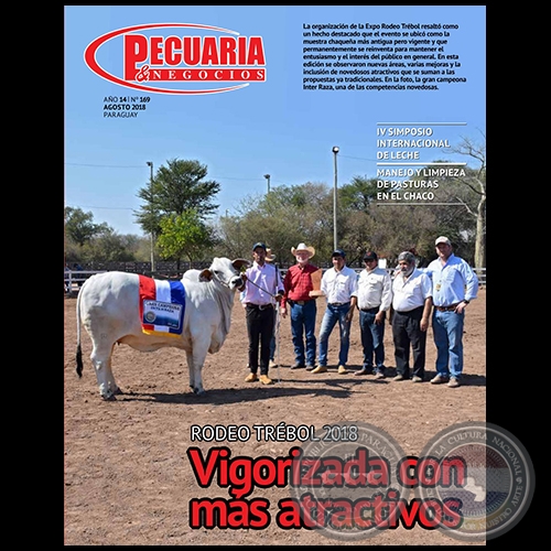 PECUARIA & NEGOCIOS - AÑO 14 NÚMERO 169 - REVISTA AGOSTO 2018 - PARAGUAY 